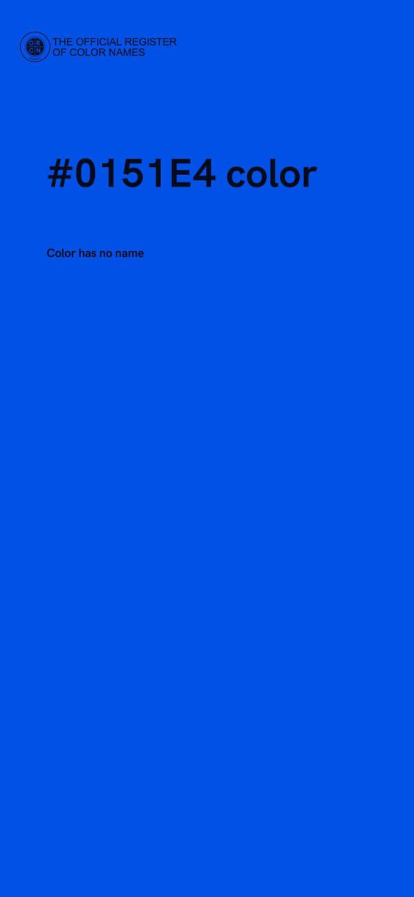 #0151E4 color image