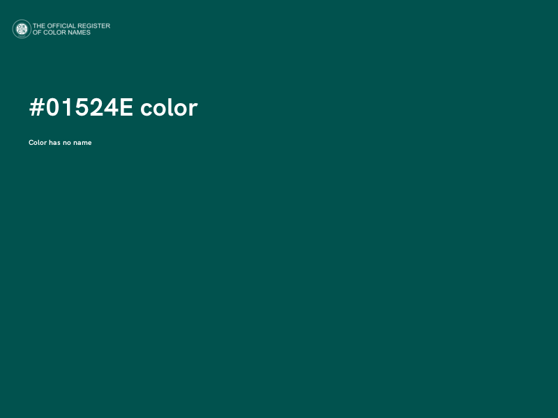 #01524E color image