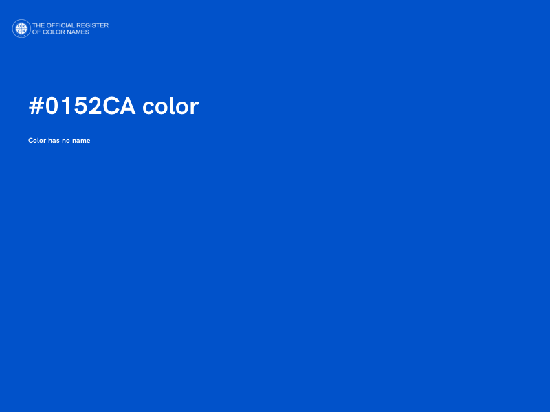 #0152CA color image