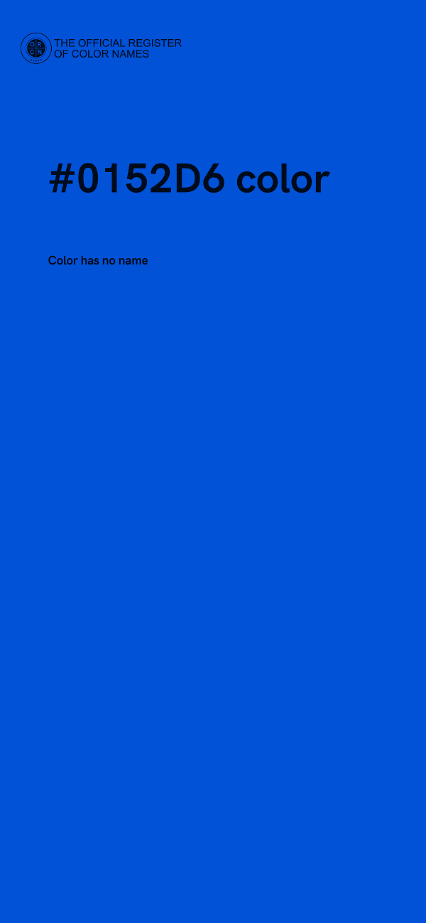 #0152D6 color image