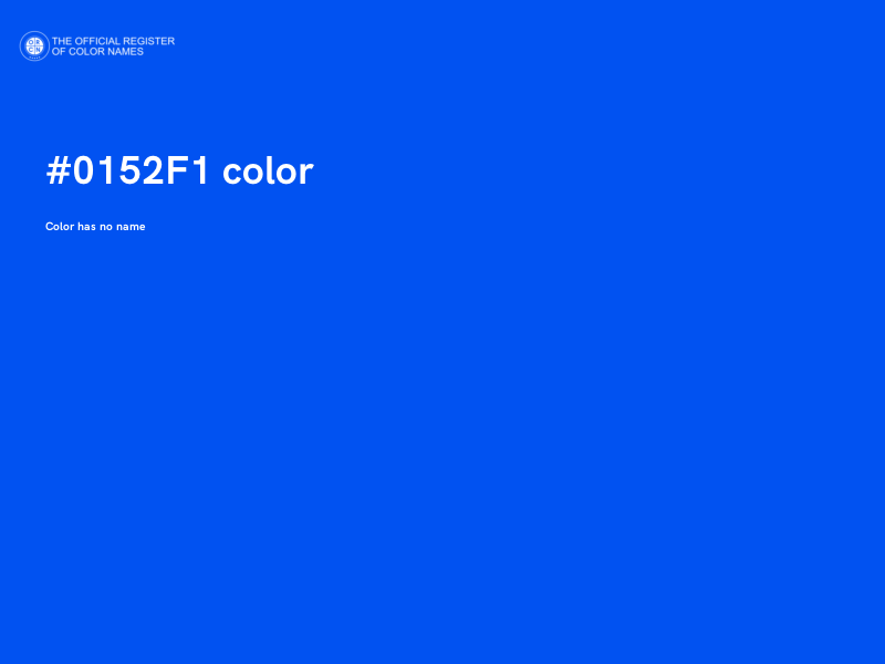 #0152F1 color image