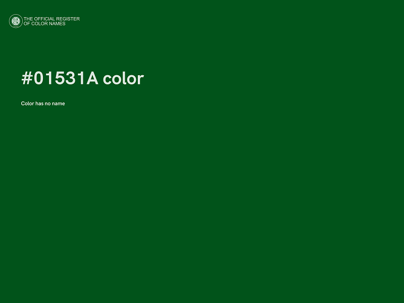 #01531A color image