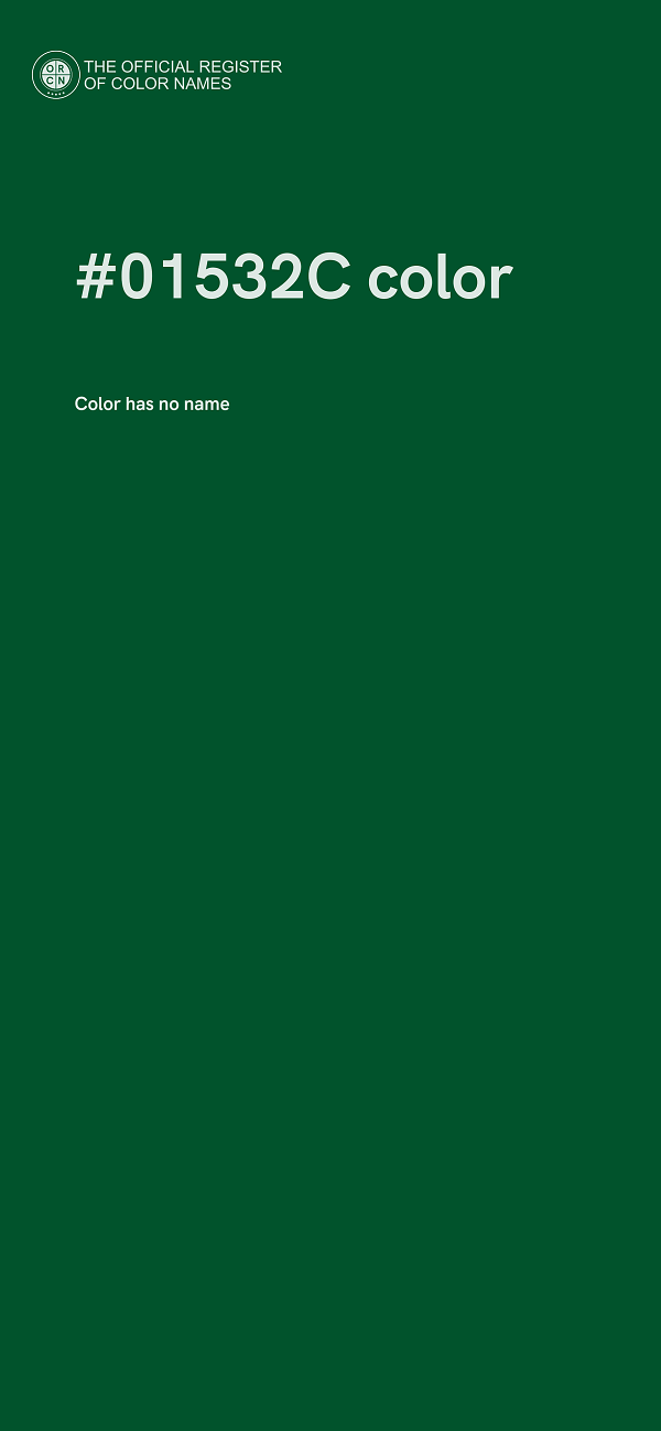 #01532C color image