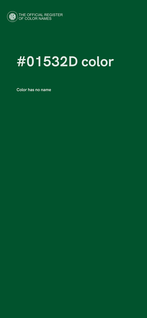 #01532D color image