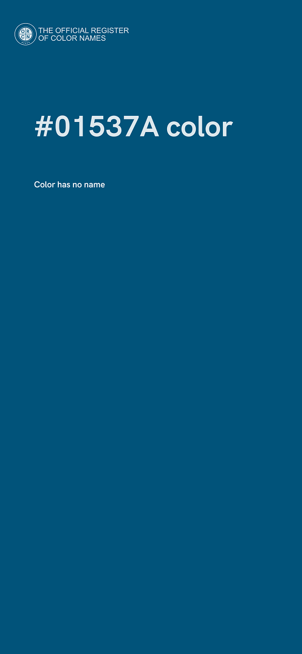 #01537A color image