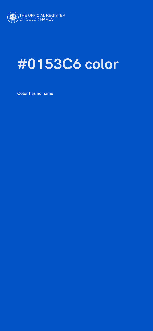 #0153C6 color image