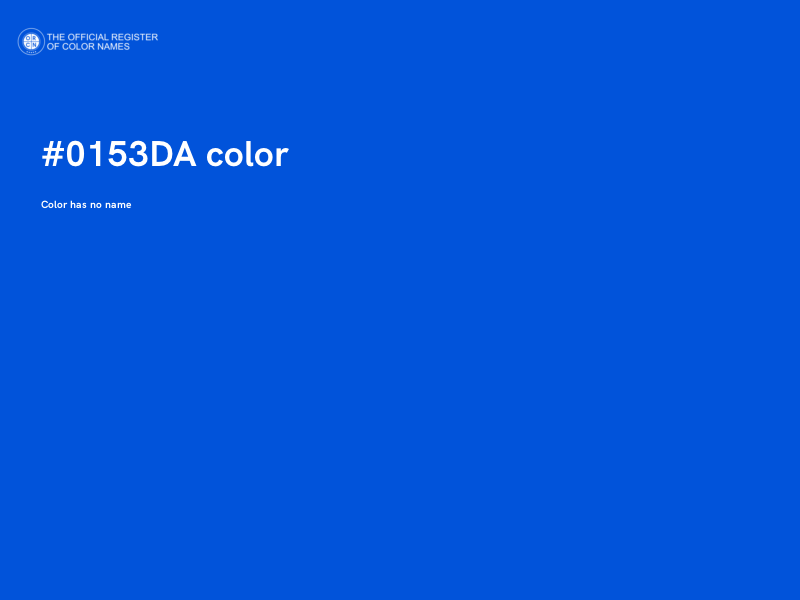 #0153DA color image