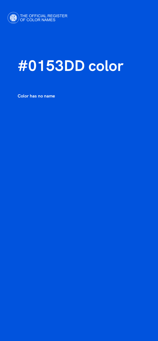 #0153DD color image