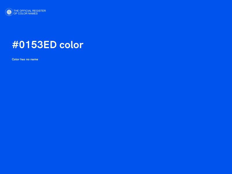 #0153ED color image