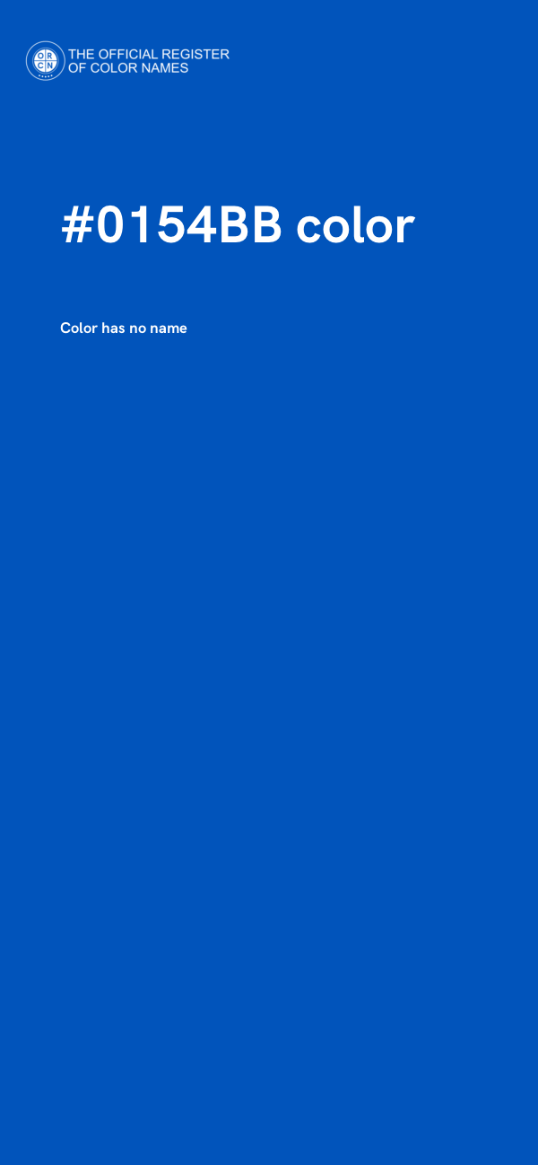 #0154BB color image