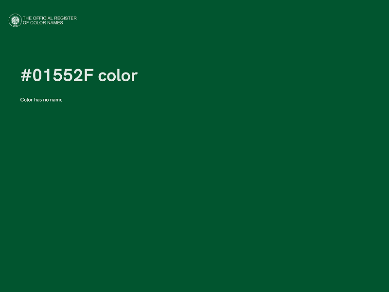 #01552F color image