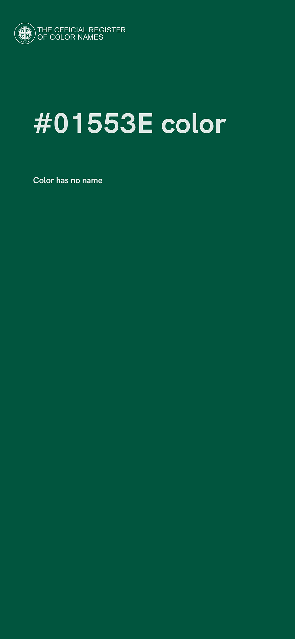 #01553E color image