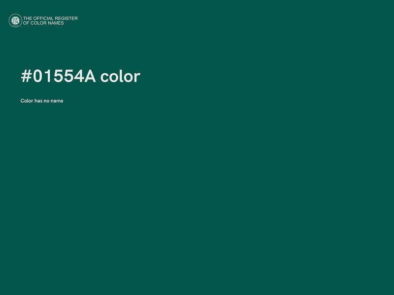 #01554A color image