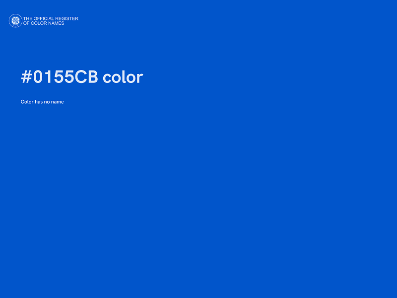 #0155CB color image