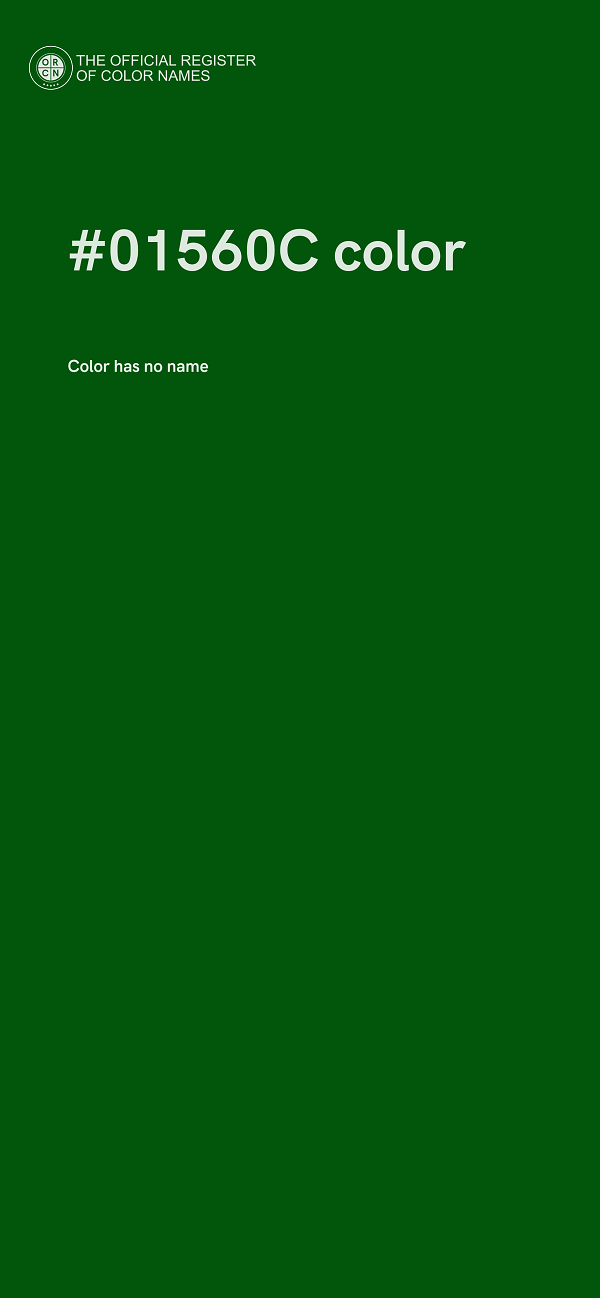 #01560C color image