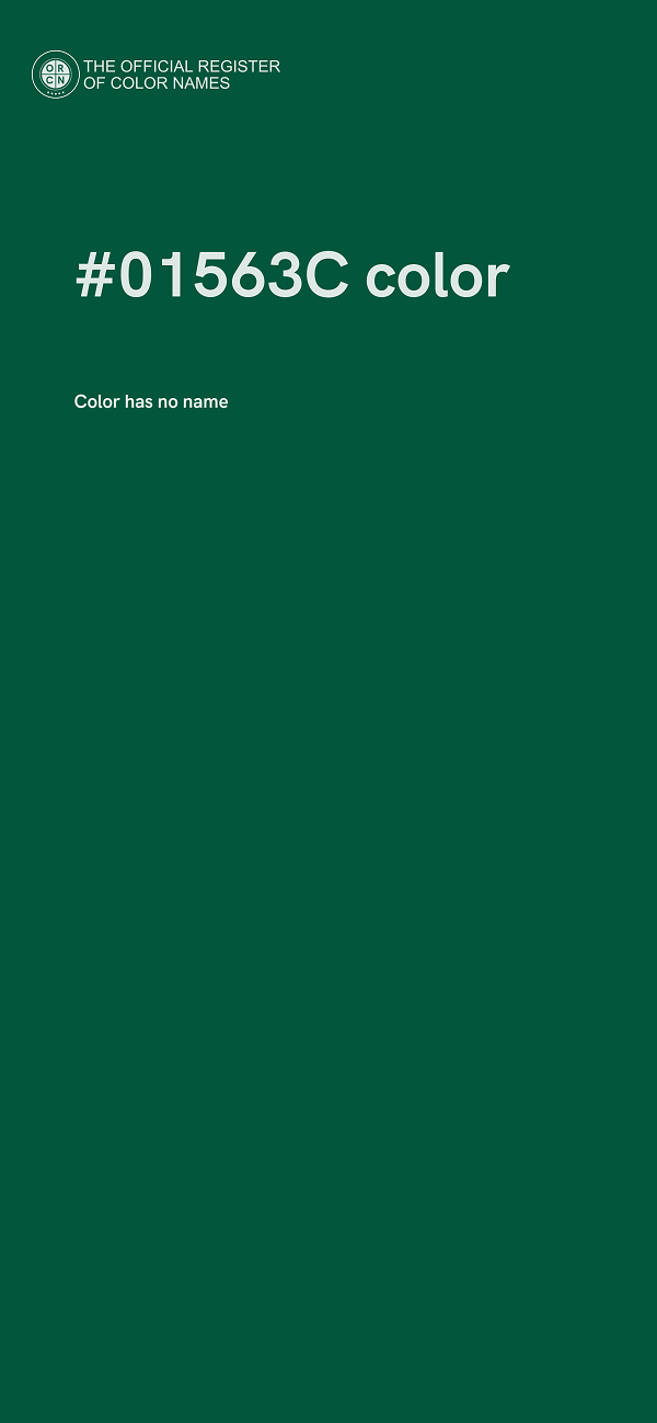 #01563C color image