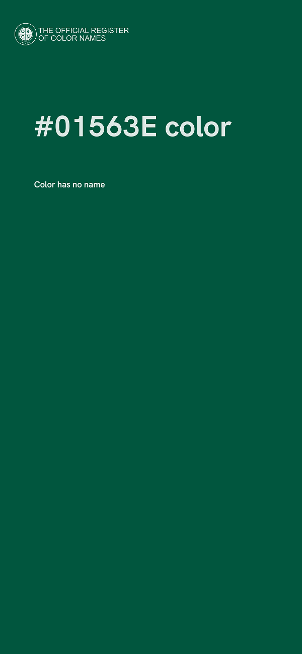 #01563E color image