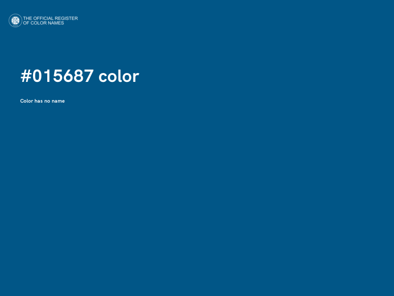 #015687 color image