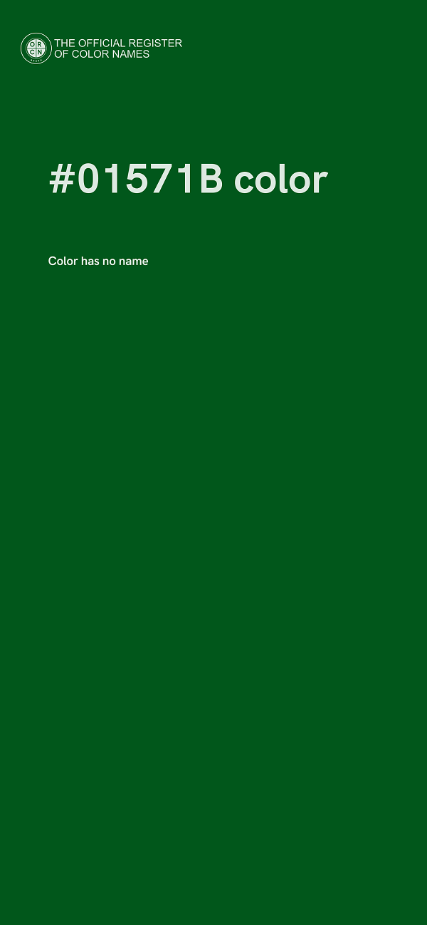 #01571B color image