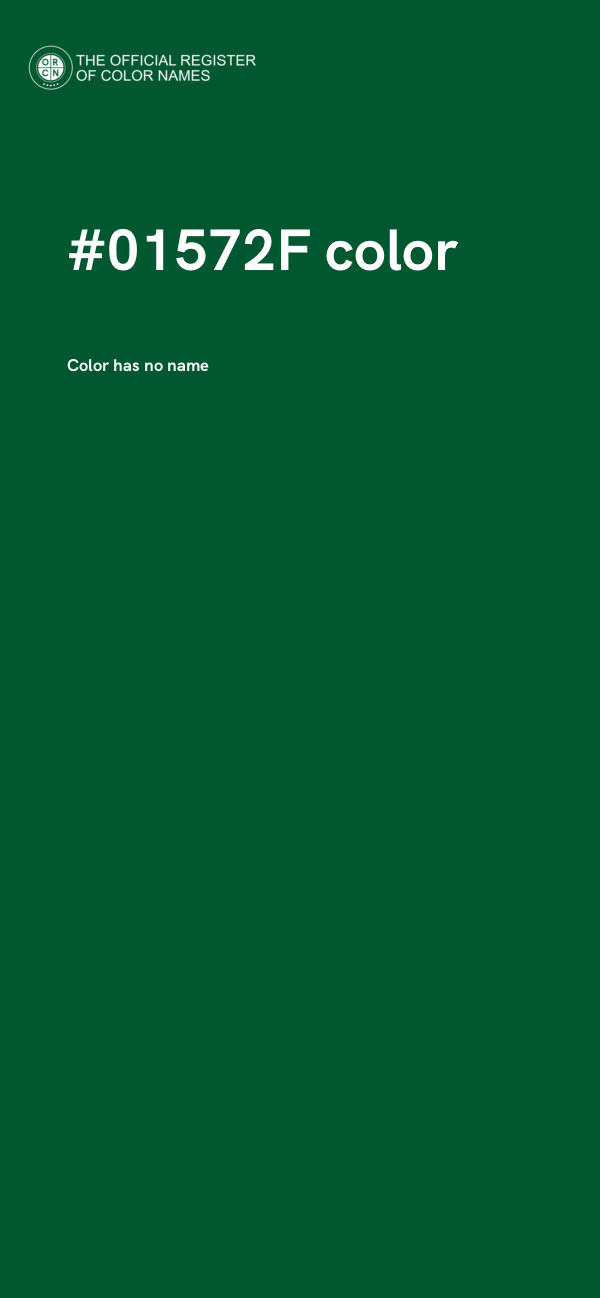 #01572F color image