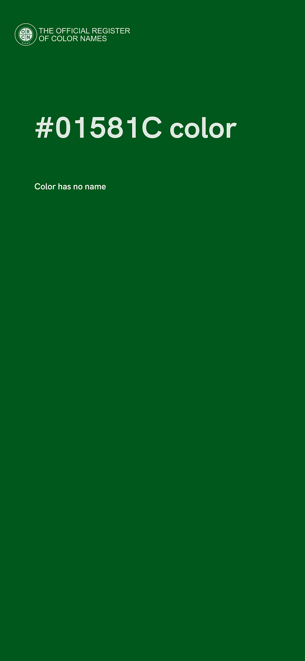#01581C color image