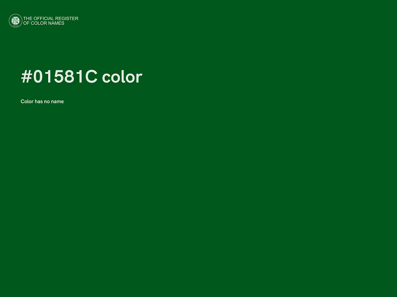 #01581C color image