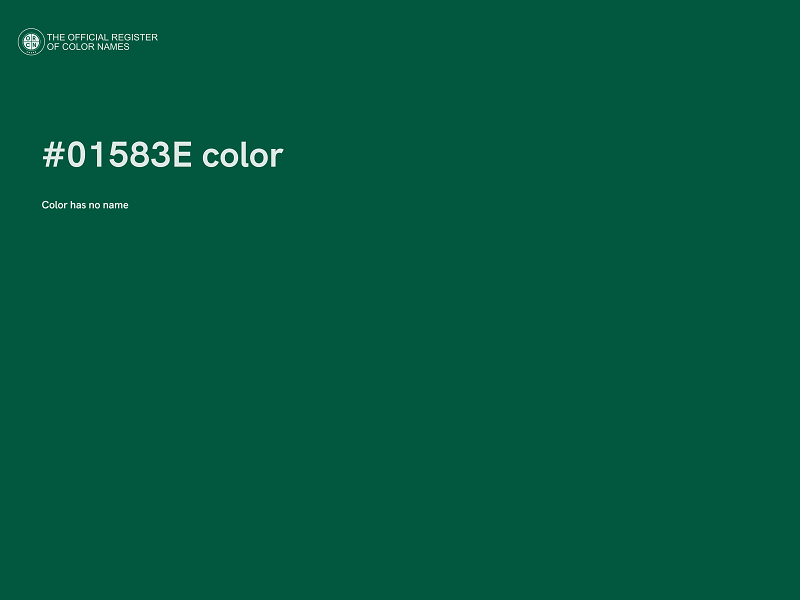 #01583E color image