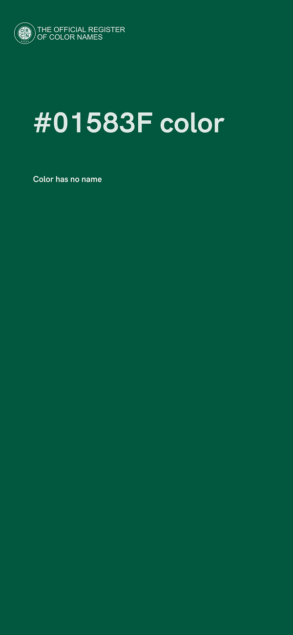 #01583F color image