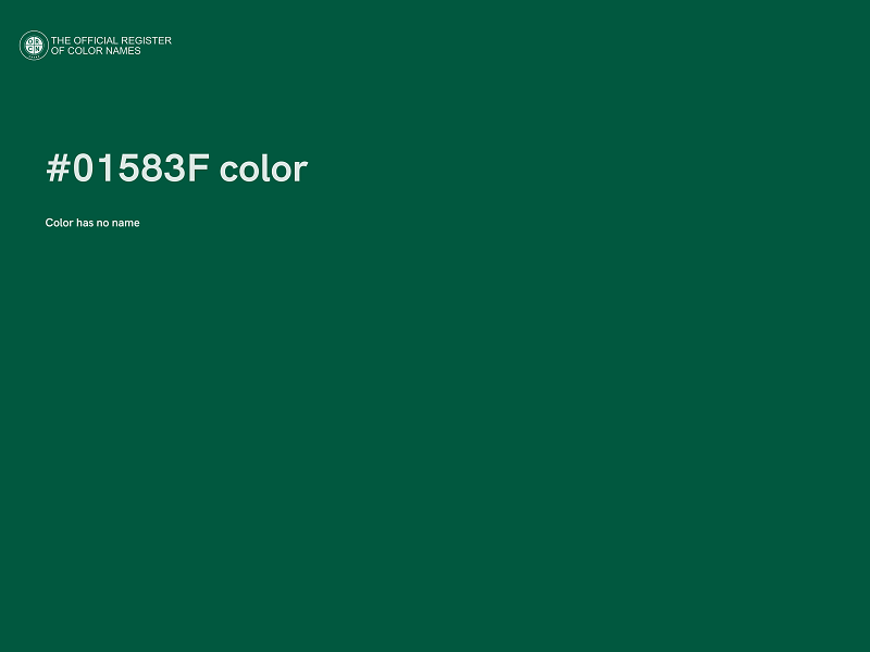 #01583F color image