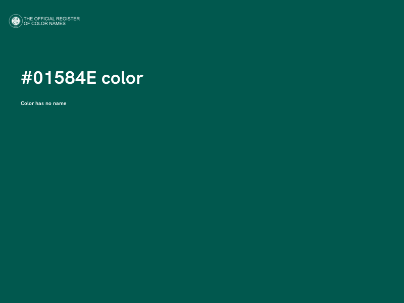 #01584E color image