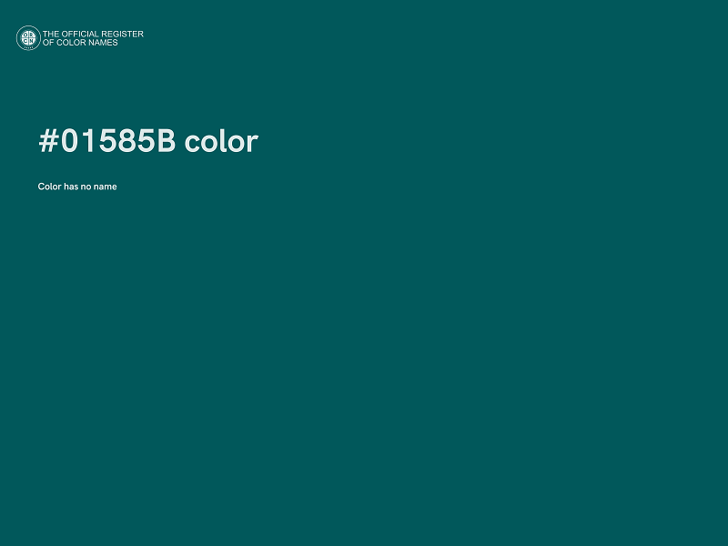 #01585B color image