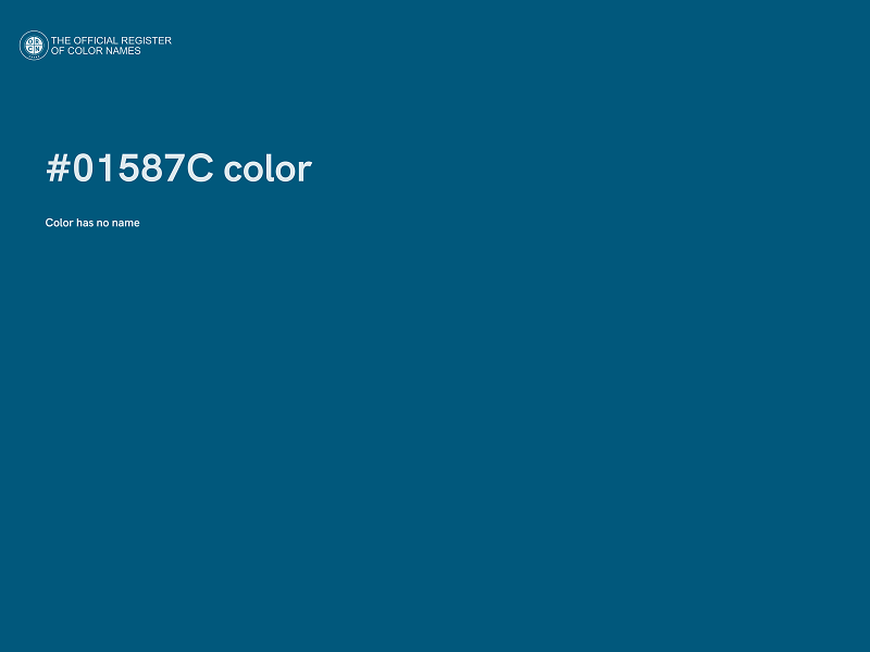 #01587C color image