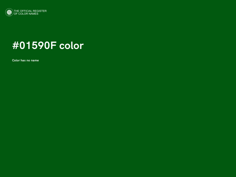 #01590F color image