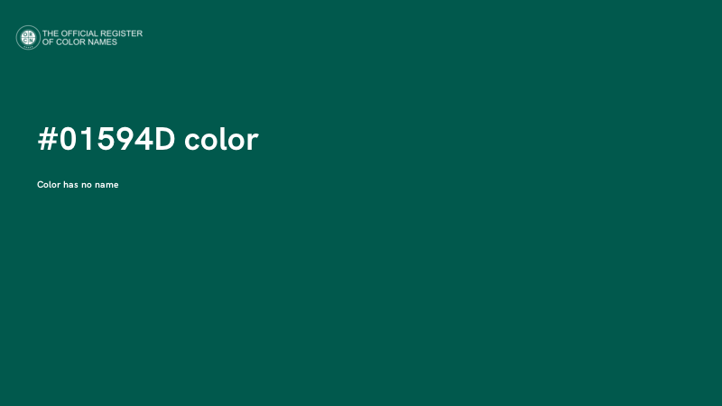 #01594D color image
