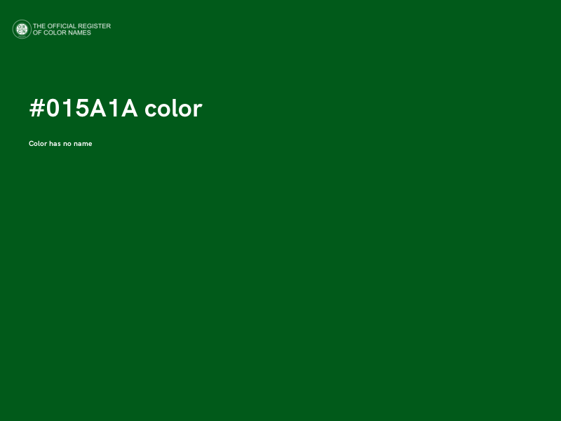 #015A1A color image