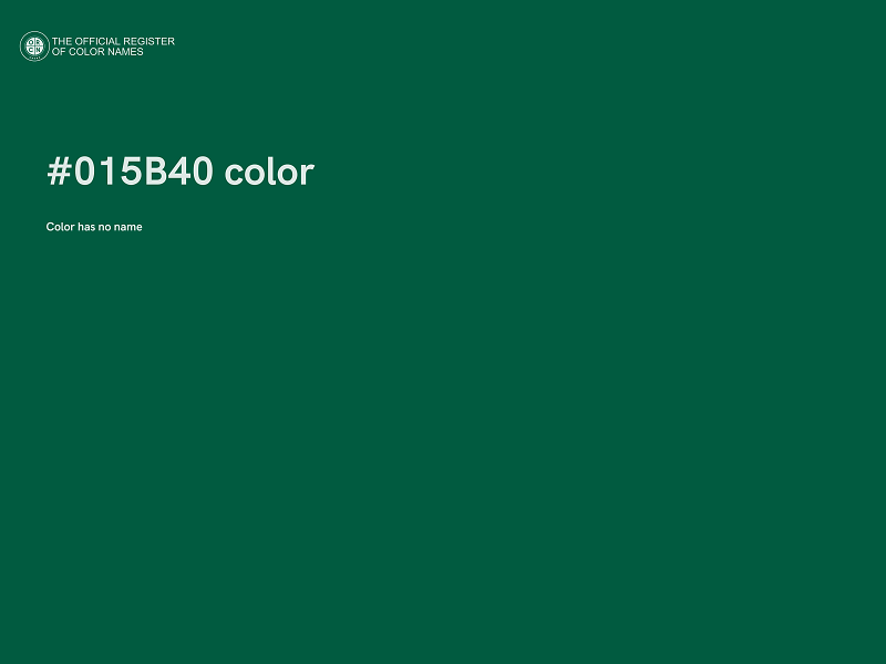 #015B40 color image