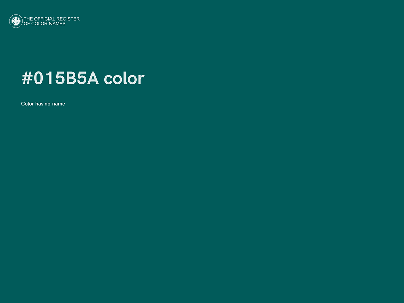 #015B5A color image