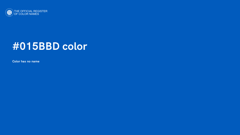 #015BBD color image