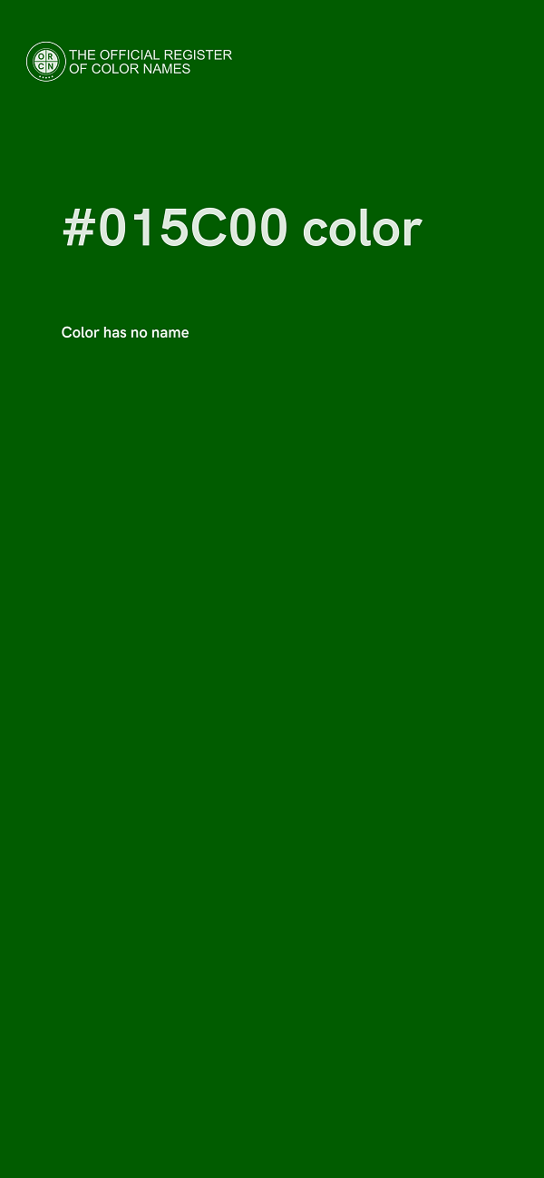 #015C00 color image