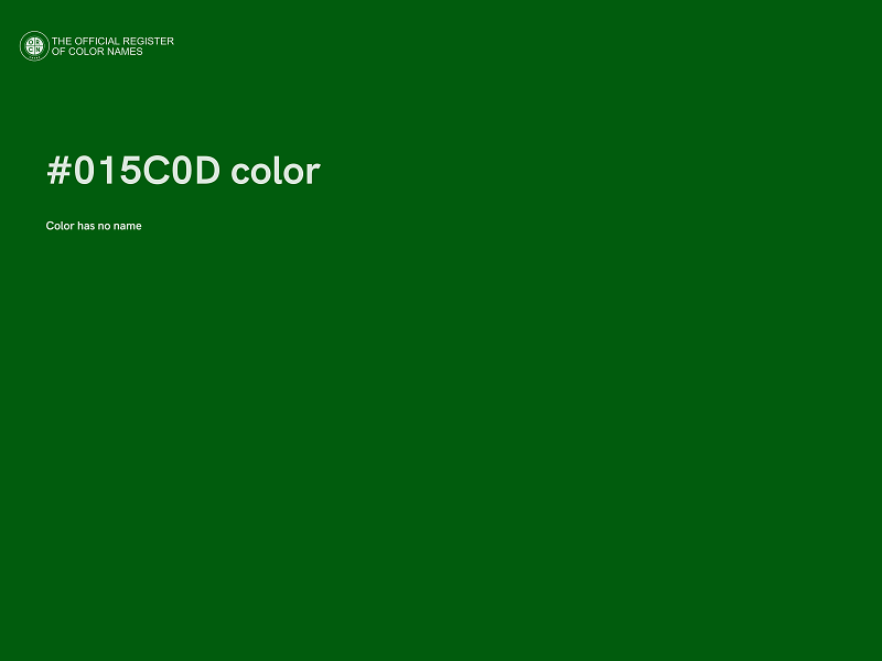 #015C0D color image