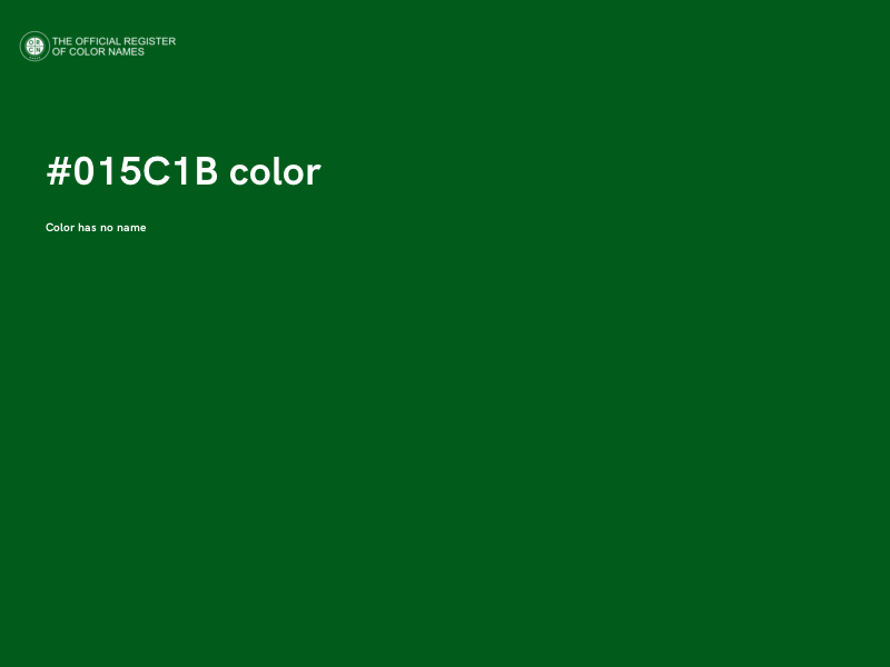 #015C1B color image