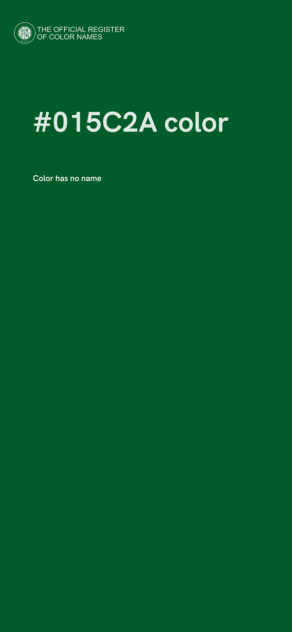 #015C2A color image