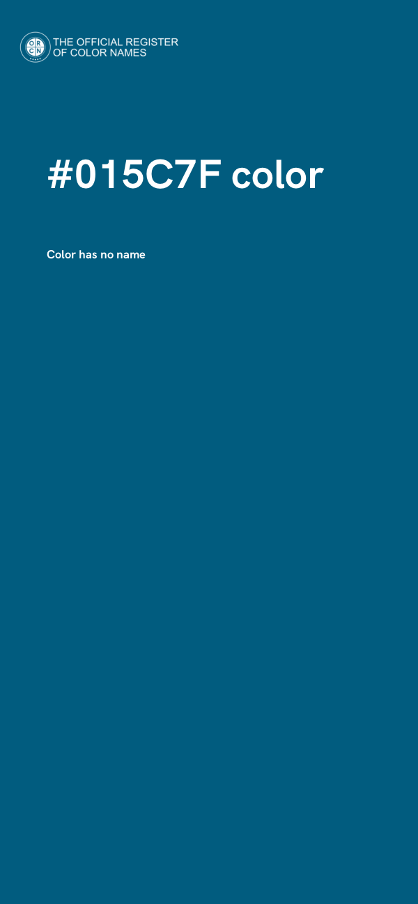 #015C7F color image