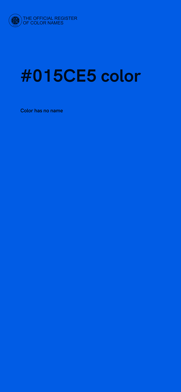 #015CE5 color image