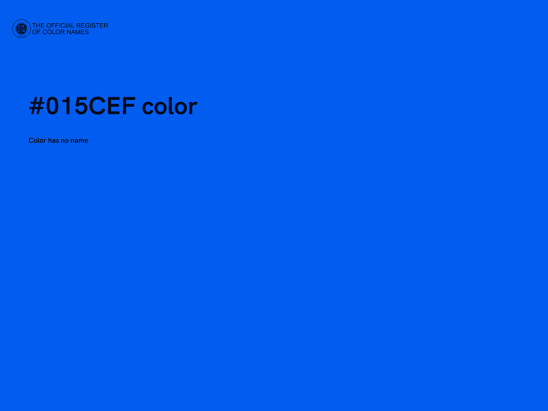 #015CEF color image