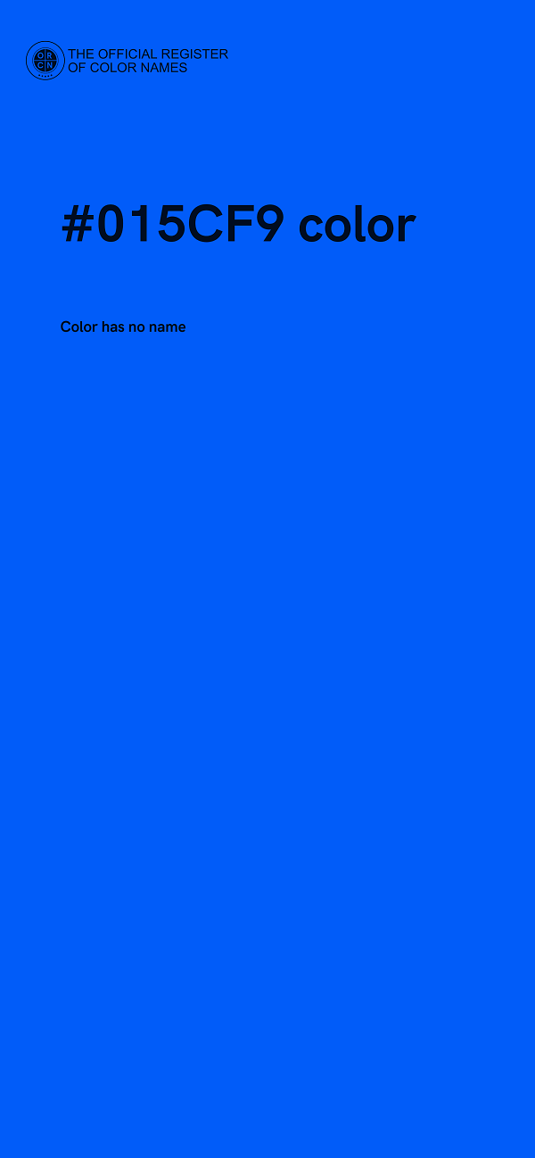 #015CF9 color image