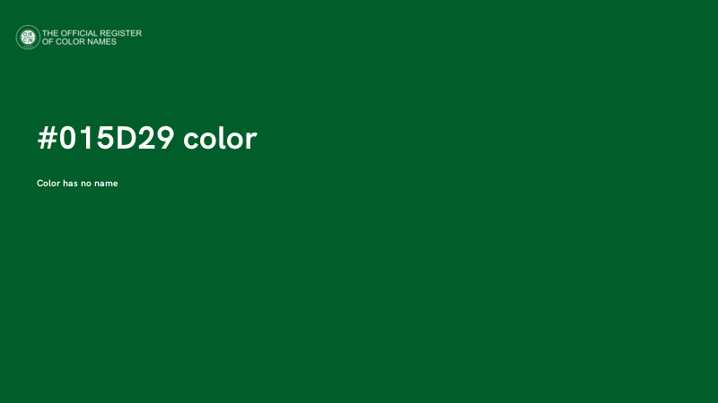 #015D29 color image