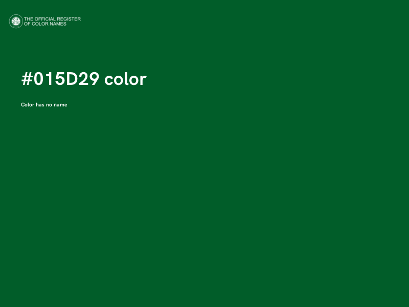 #015D29 color image