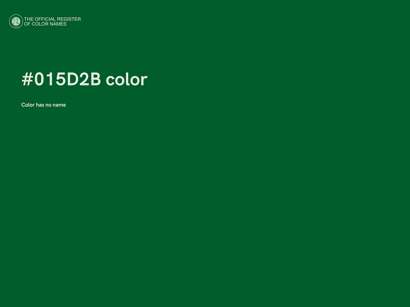 #015D2B color image
