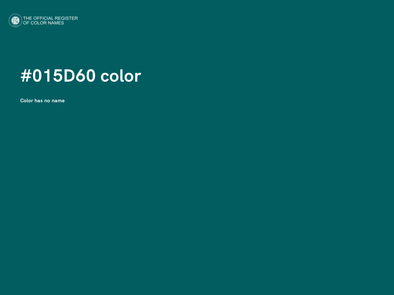#015D60 color image